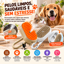 Bud & Co. SteamPaws™ | Escova a Vapor 3 em 1 para Pets